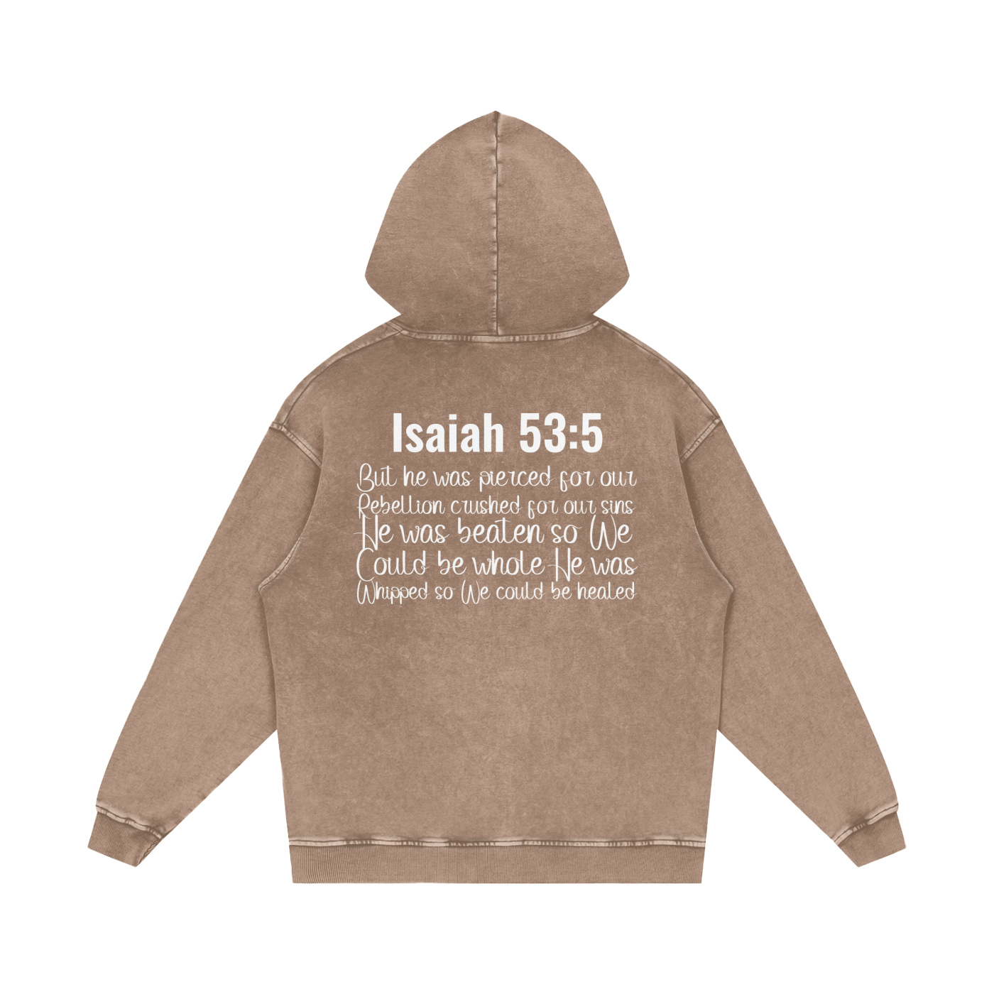 Snow Washed Loose Cotton Hoodie