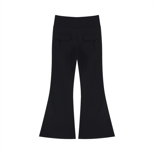 Women's Drawstring Flared Leg Pants