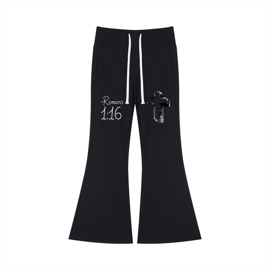 Women's Drawstring Flared Leg Pants