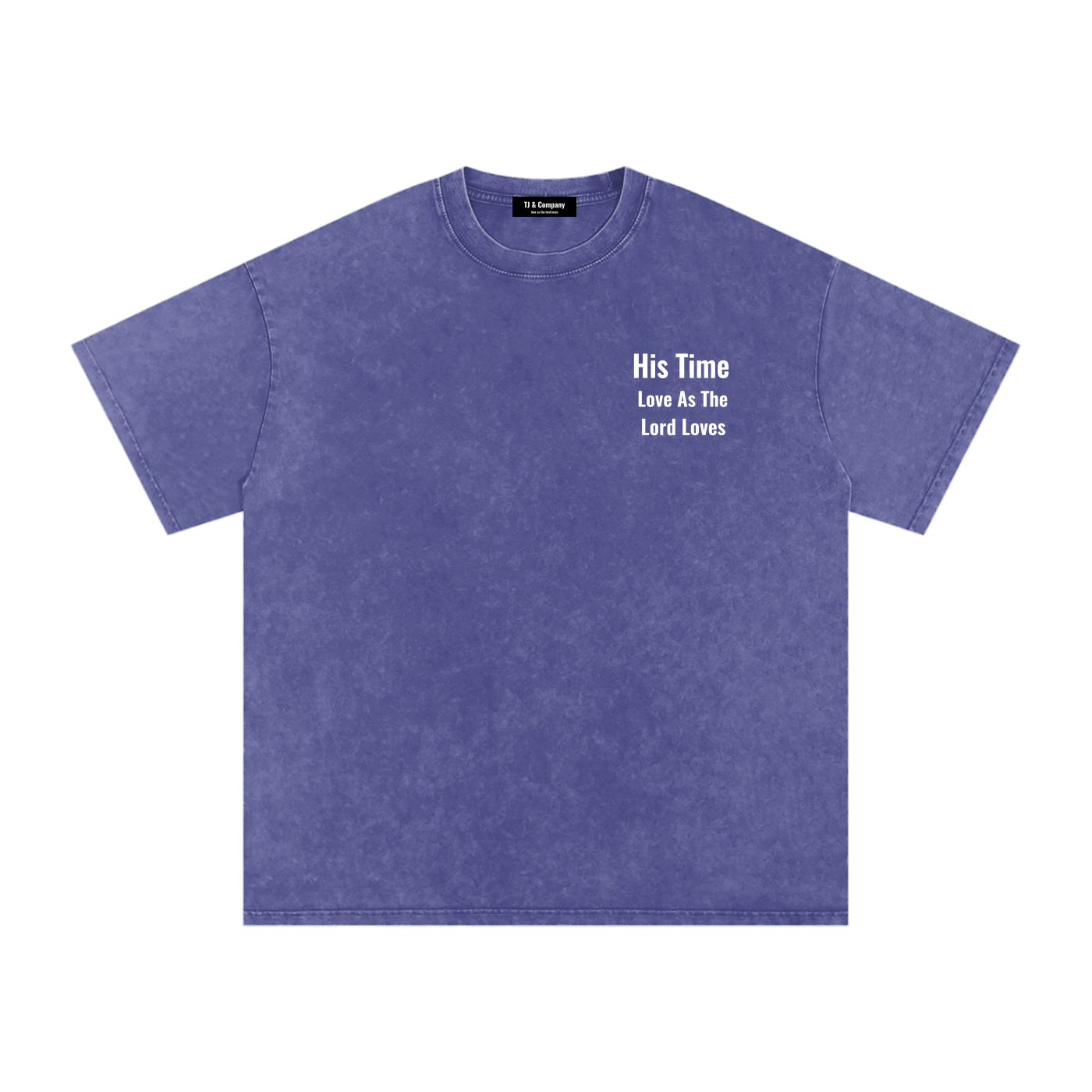 Snow Washed Oversized Cotton T-Shirt