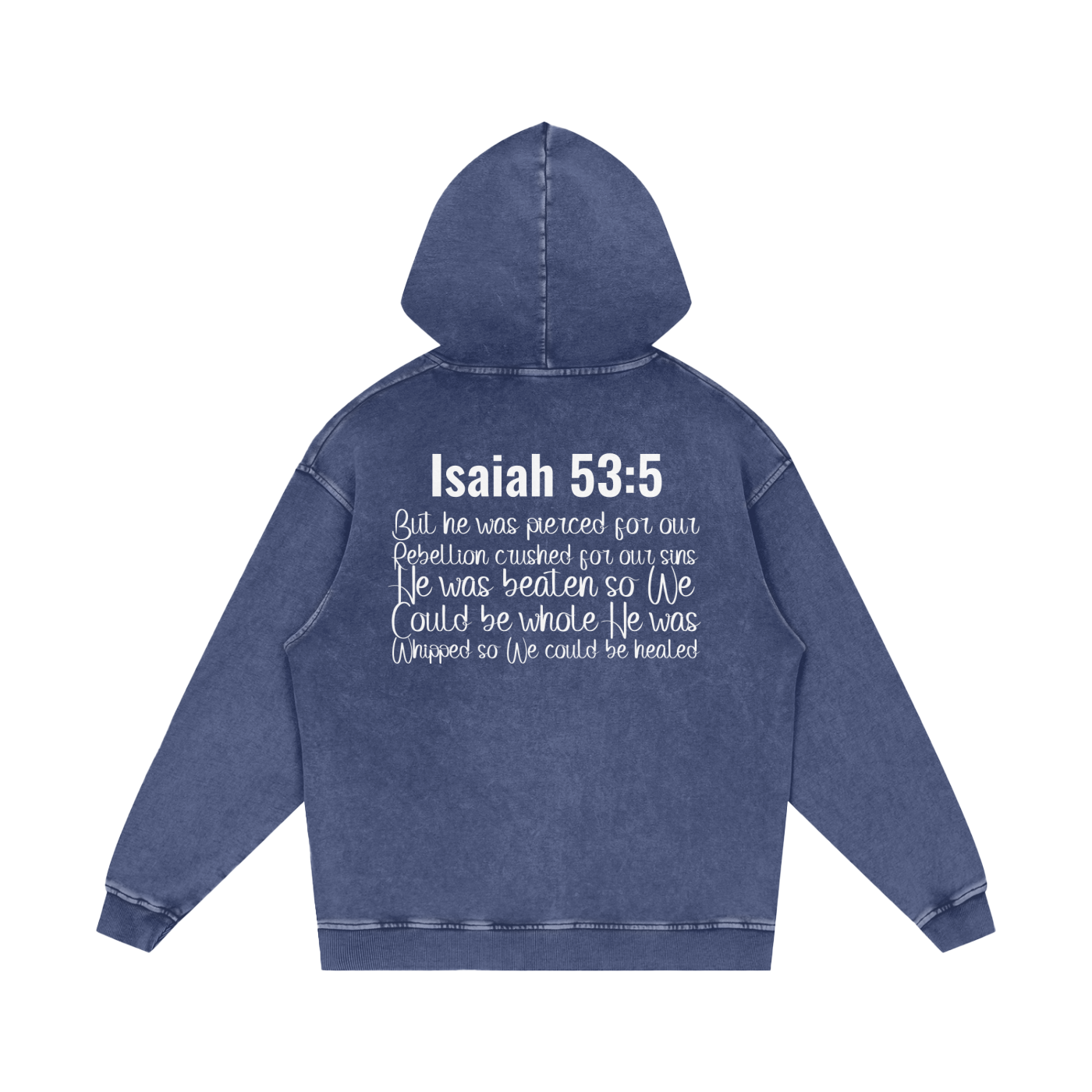 Snow Washed Loose Cotton Hoodie