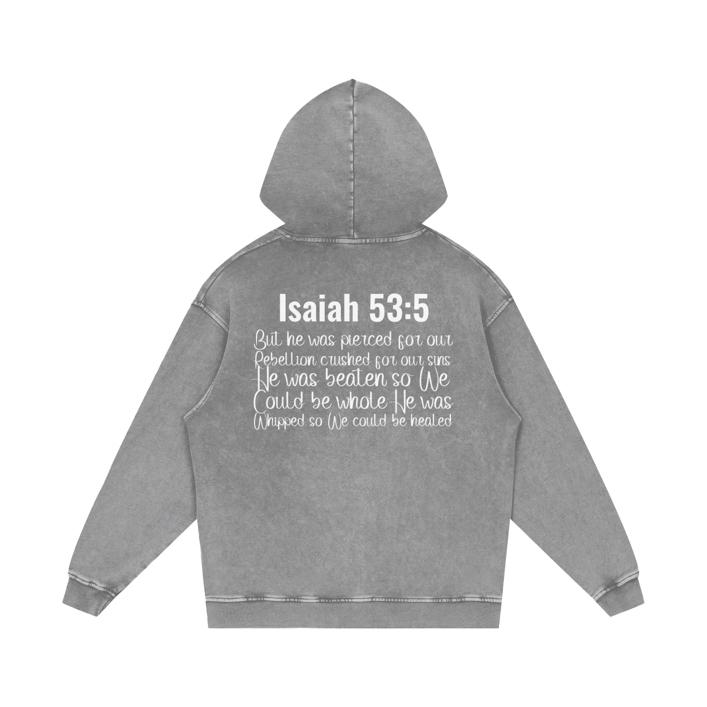 Snow Washed Loose Cotton Hoodie