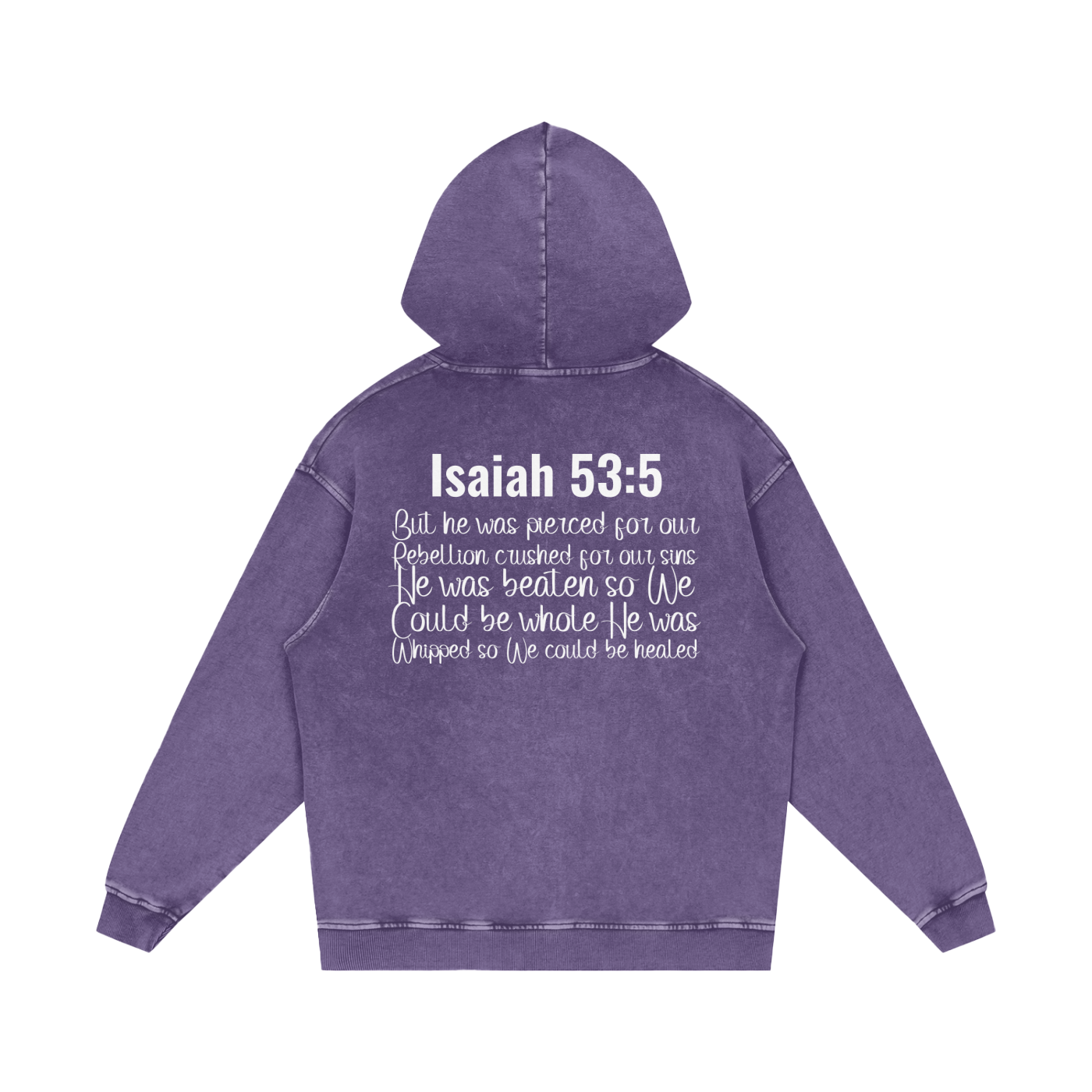 Snow Washed Loose Cotton Hoodie