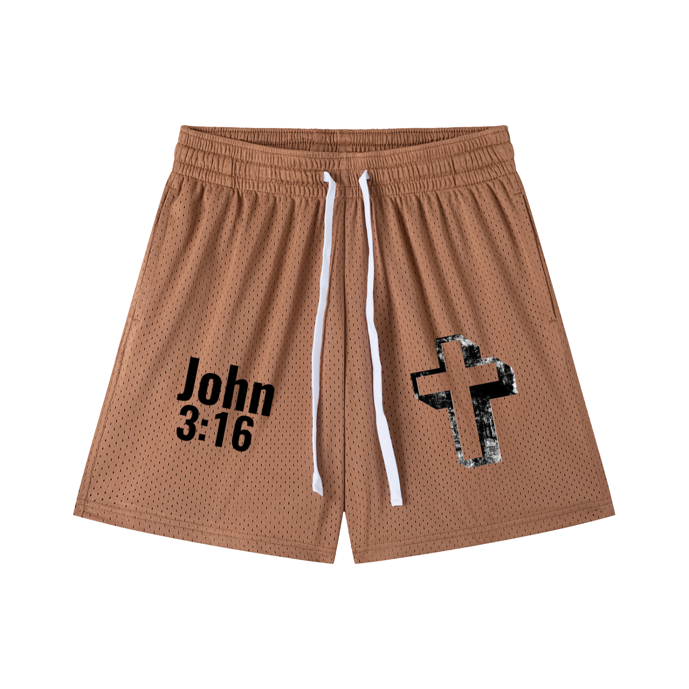 Mesh Drawstring Shorts