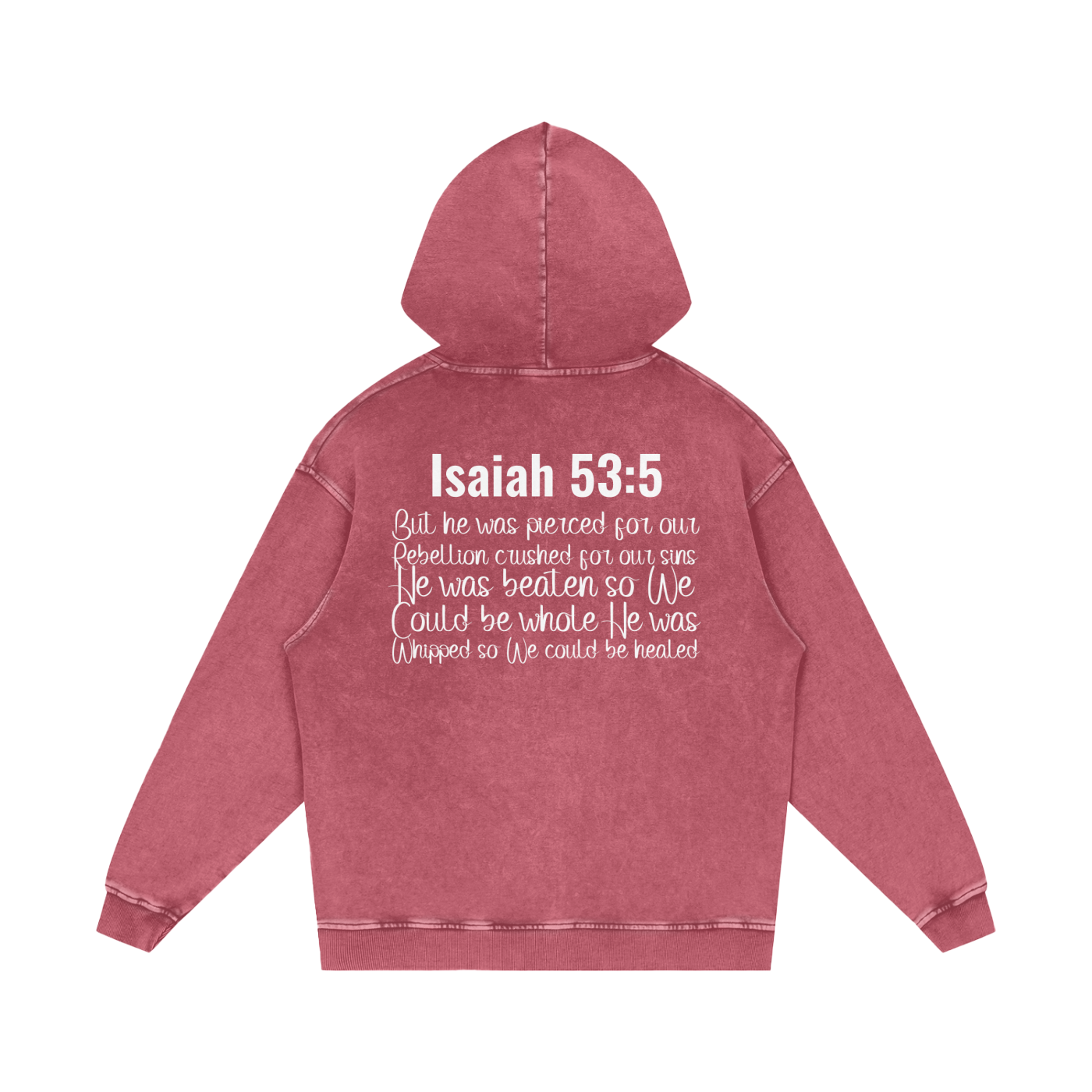 Snow Washed Loose Cotton Hoodie