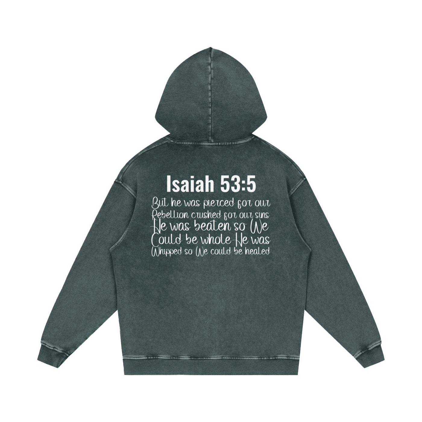 Snow Washed Loose Cotton Hoodie