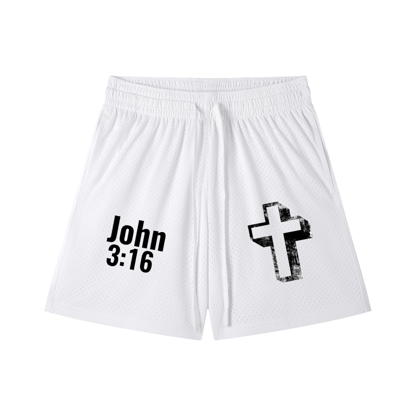Mesh Drawstring Shorts