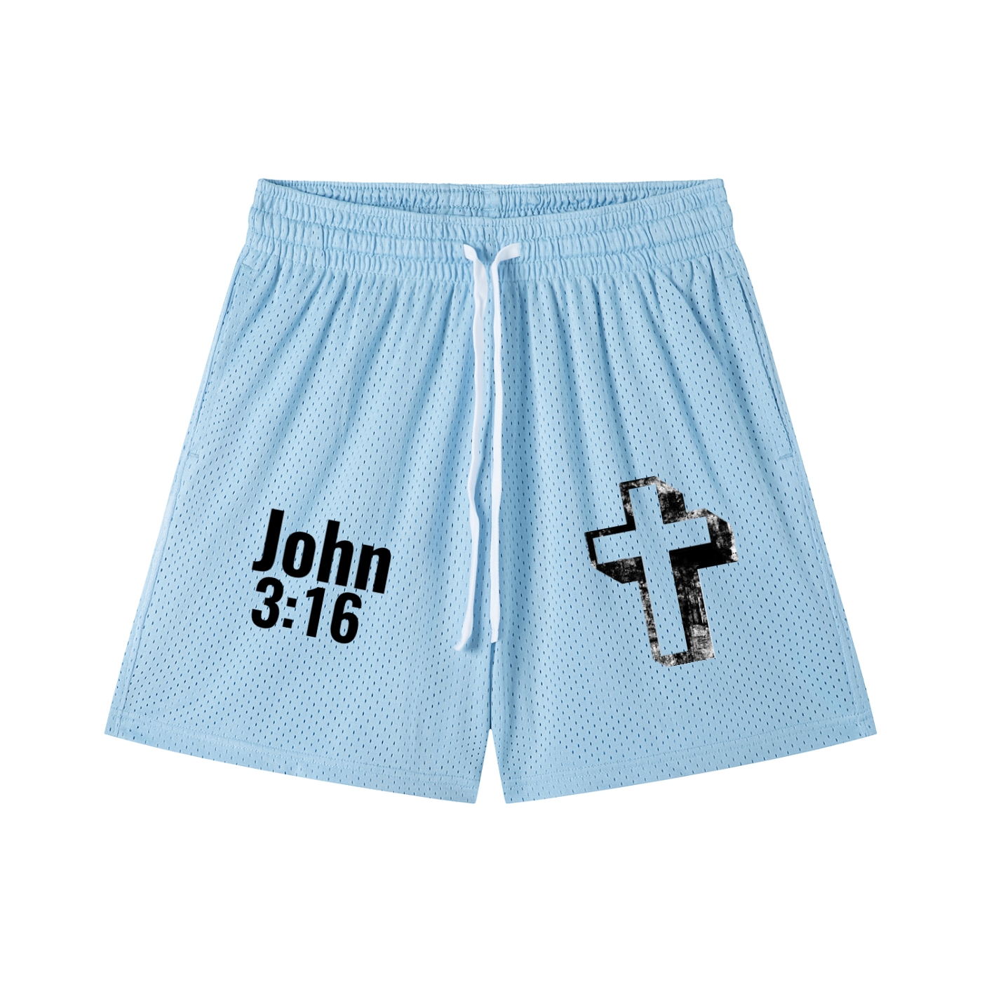Mesh Drawstring Shorts